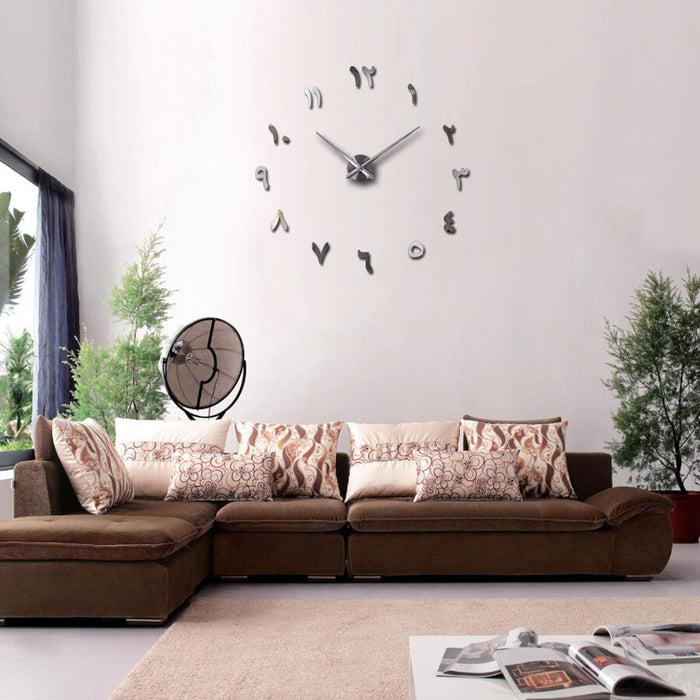 Decoramo Wall Clock Horloge 3d Diy Acrylic Mirror Stickers