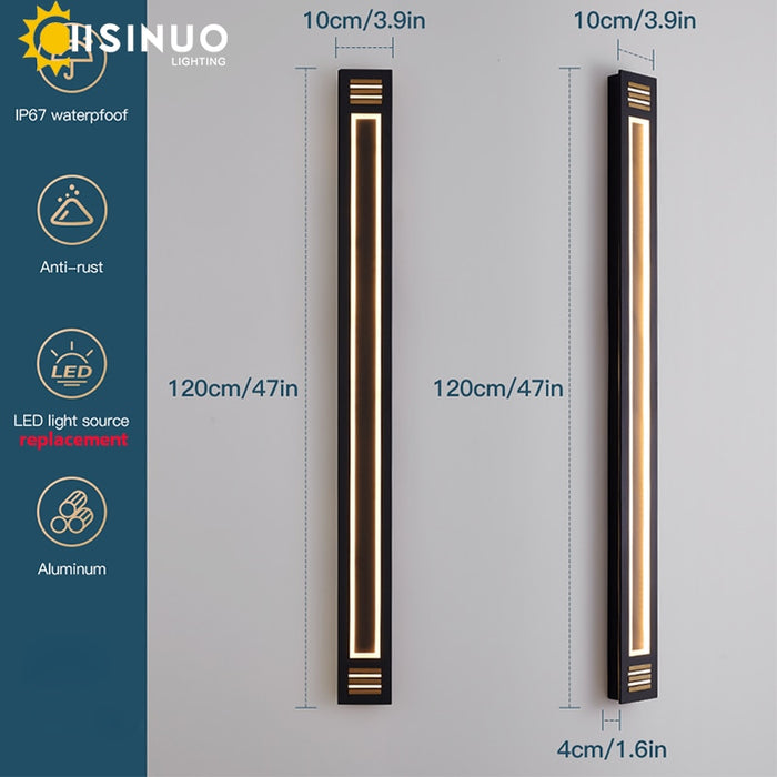 Decoramo Waterproof Long Outdoor Wall LED Lighting IP65