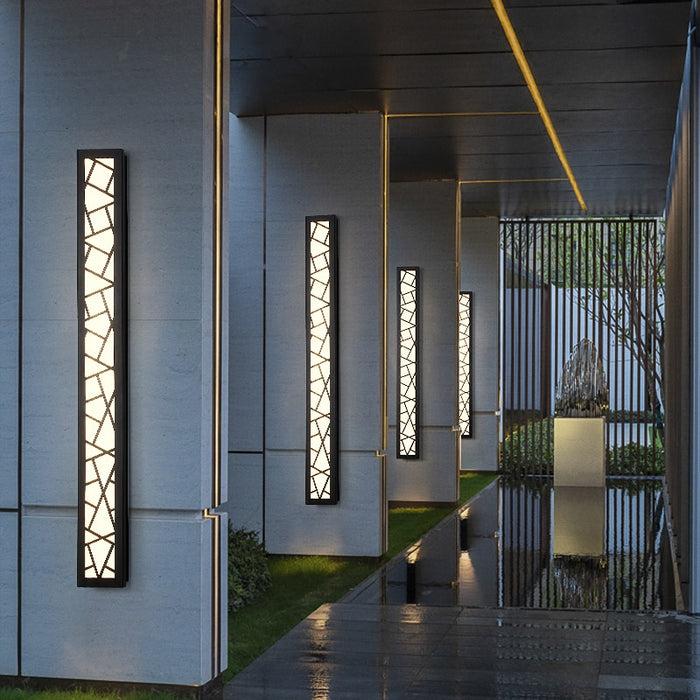 Decoramo Waterproof Outdoor Aluminum Wall Tall LED Lamp IP65