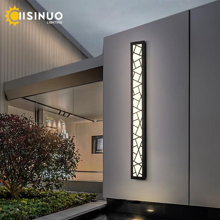 Decoramo Waterproof Outdoor Aluminum Wall Tall LED Lamp IP65