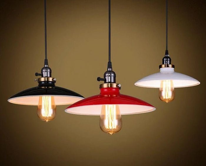 Decoramo Zelus - Vintage Retro Metal Shade Hanging Lamp