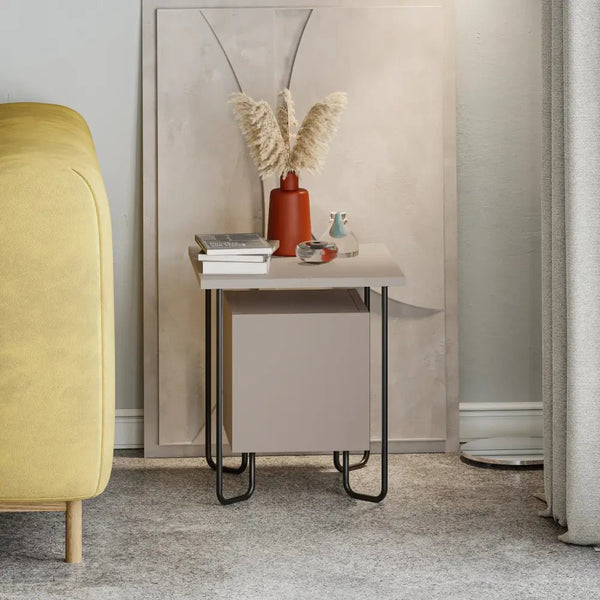 Decortie Acres Modern Bedside Table 40cm Width Bedroom Furniture