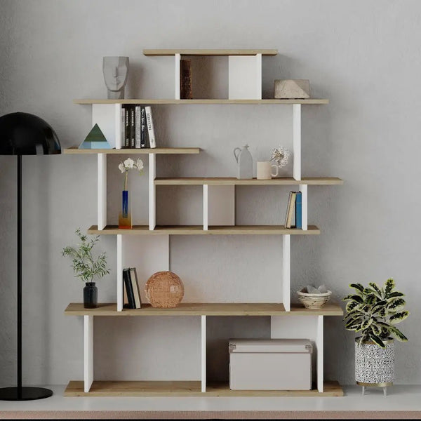 Decortie Apollon Modern Bookcase Display Unit Room Separator 149cm
