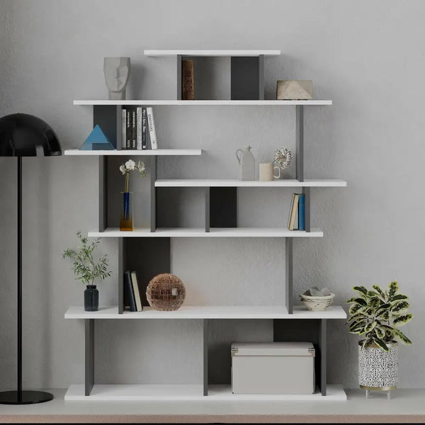 Decortie Apollon Modern Bookcase Display Unit Room Separator 149cm
