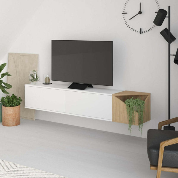 Decortie Aulos Modern Floating TV Stand Multimedia Centre With Storage