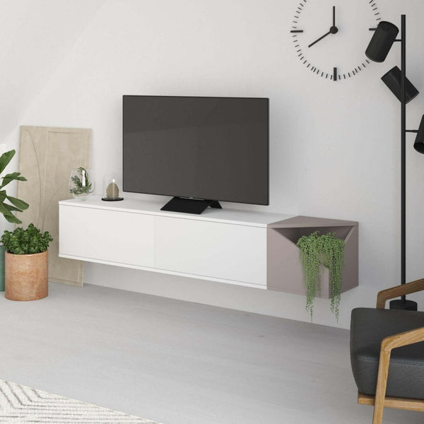Decortie Aulos Modern Floating TV Stand Multimedia Centre With Storage