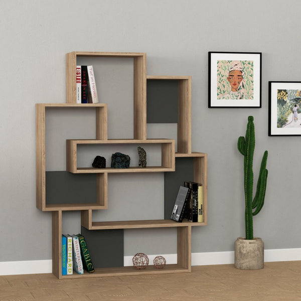 Decortie Barce Modern Bookcase Display Unit H 132cm