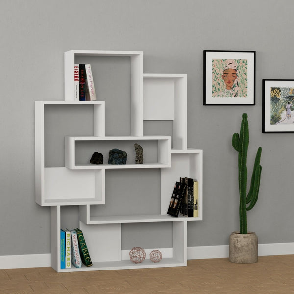 Decortie Barce Modern Bookcase Display Unit H 132cm