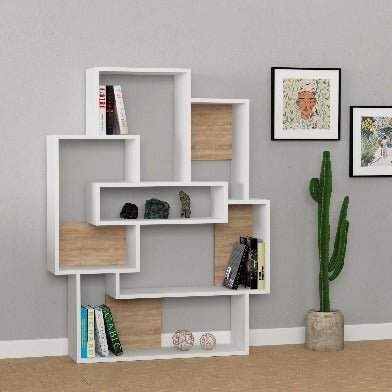 decortie Barce Modern Bookcase Display Unit H 132cm