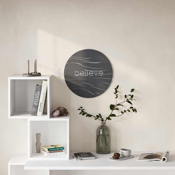 decortie Believe Modern Metal Wall Art Home Decorative Ornament