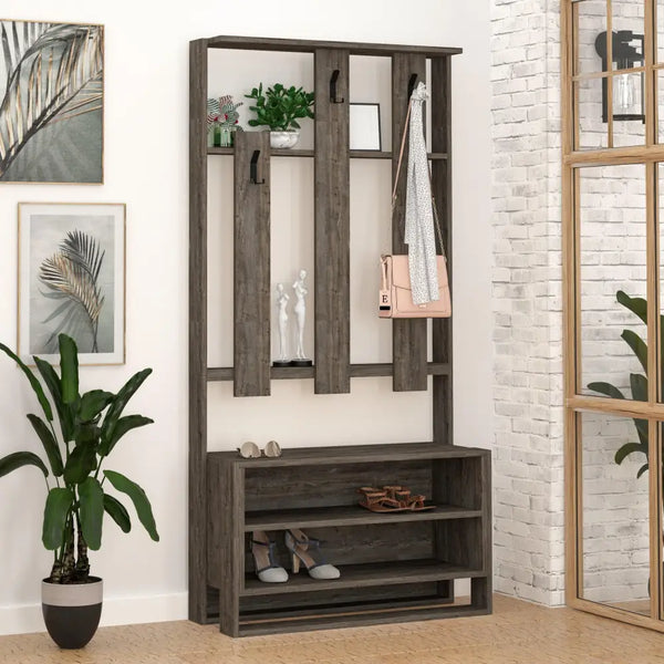 Decortie Chester Hall Stand Shoe Rack Multipurpose Hanger