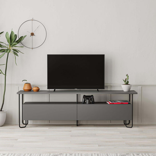 decortie Cornea Modern Tv Unit With Storage Cabinet 150cm