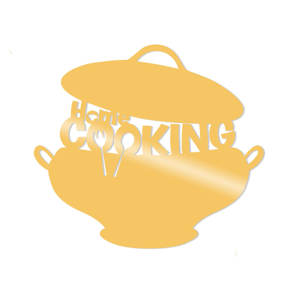 Decortie Cooking Metal Decor - Gold