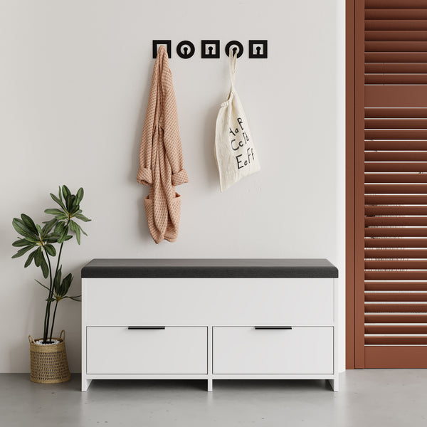 decortie Cove Modern Shoe Storage Bench