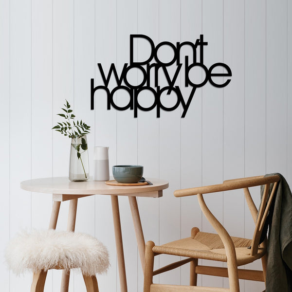 decortie DONT WORRY BE HAPPY - BLACK