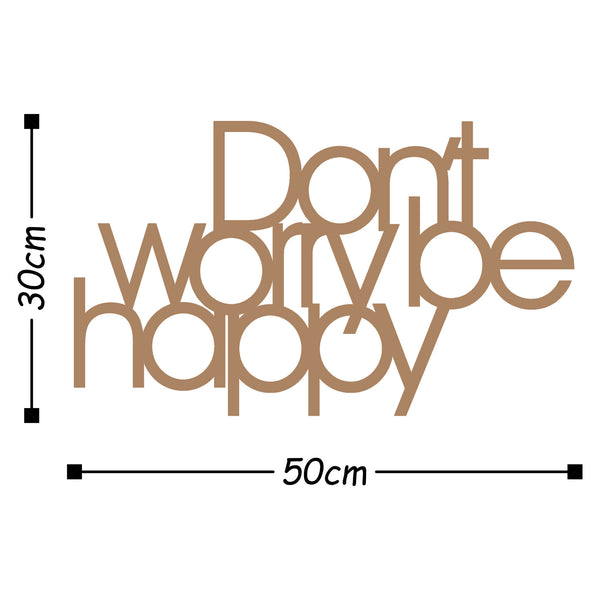 Decortie DONT WORRY BE HAPPY - COPPER