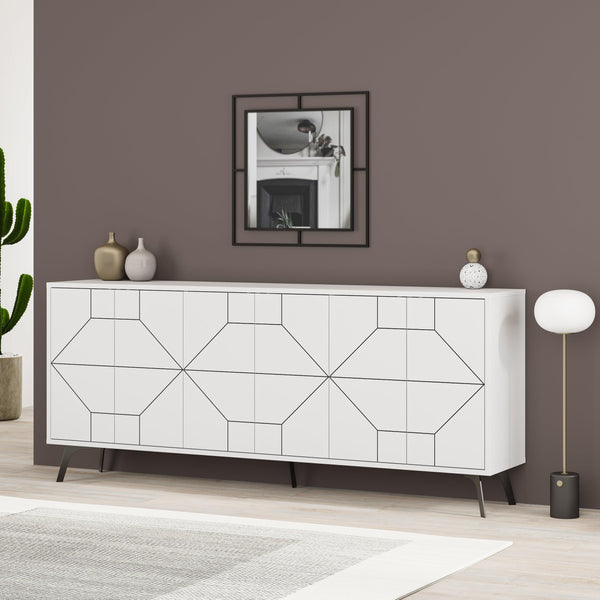 Decortie Dune Console Sideboard Display Unit 183cm