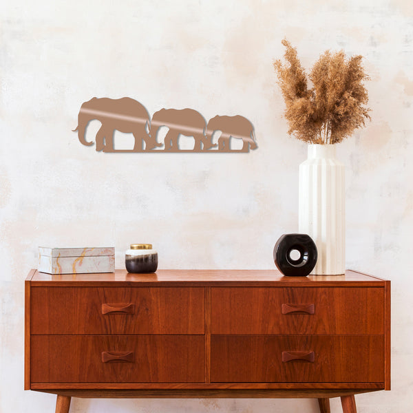 decortie ELEPHANTS - COPPER