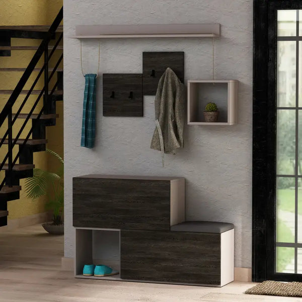 decortie Holdon Shoe Cabinet Hanger With Shelves