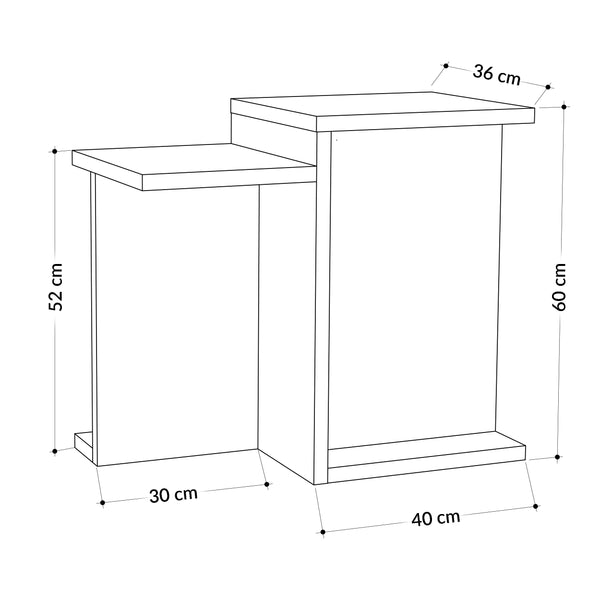 Decortie Jict Modern Side End Table