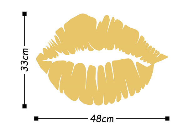 Decortie KISS METAL DECOR - GOLD