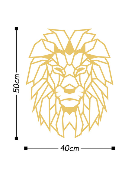 Decortie LION METAL DECOR - GOLD