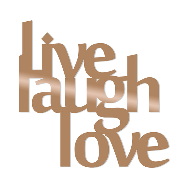 Decortie LIVE LAUGH LOVE - COPPER