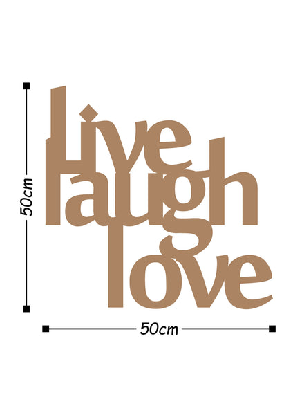 Decortie LIVE LAUGH LOVE - COPPER