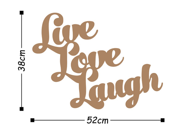 Decortie LIVE LOVE LAUGH - COPPER
