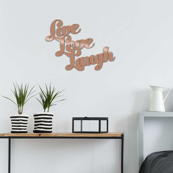 decortie LIVE LOVE LAUGH - COPPER
