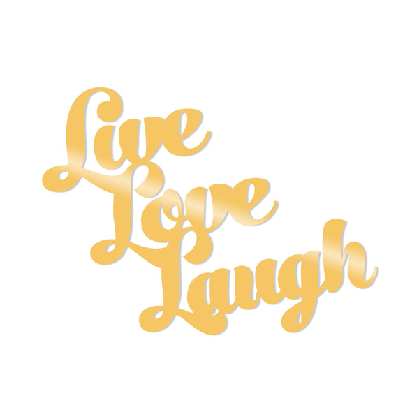 Decortie LIVE LOVE LAUGH METAL DECOR - GOLD