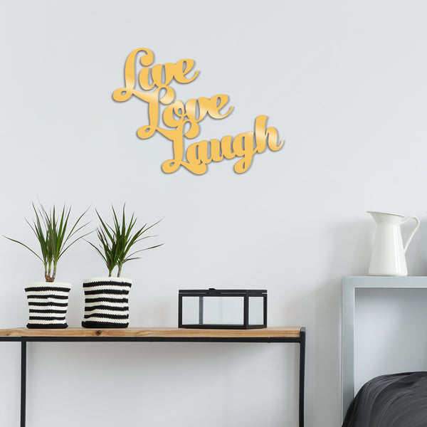 decortie LIVE LOVE LAUGH METAL DECOR - GOLD