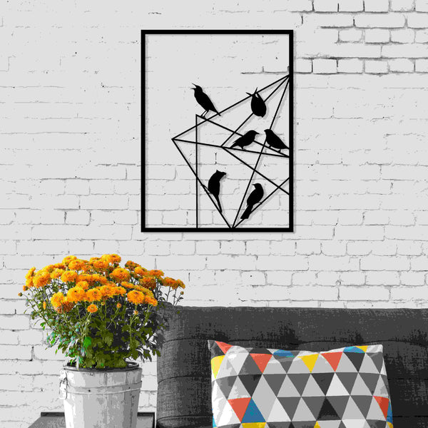 decortie METAL WALL ART NO.11 BIRDS ON WIRE
