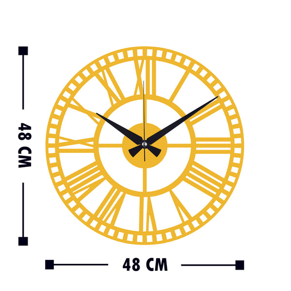 Decortie Metal Wall Clock 10 - Gold