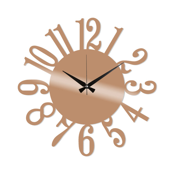 Decortie Metal Wall Clock 14 - Copper