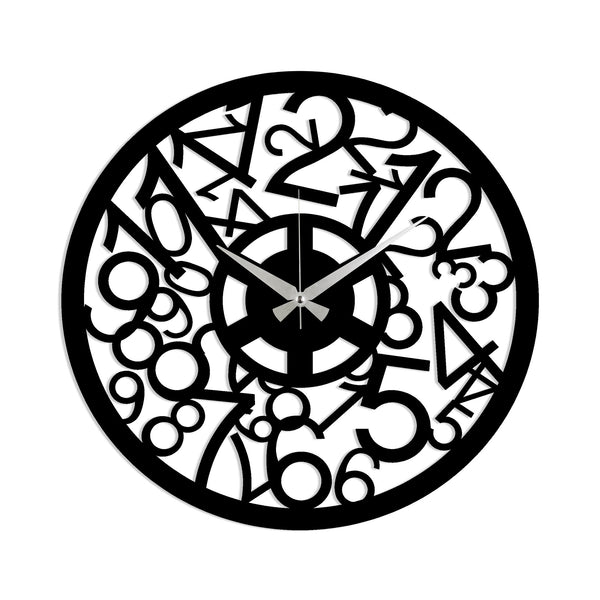 Decortie Metal Wall Clock 17 - Black