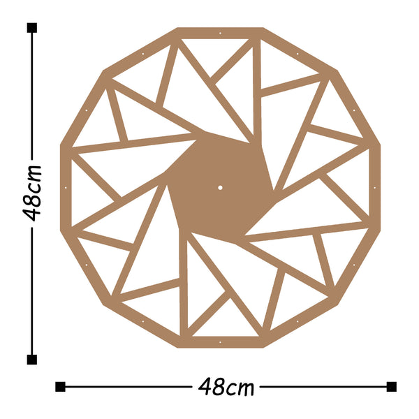 Decortie Metal Wall Clock 18 - Copper