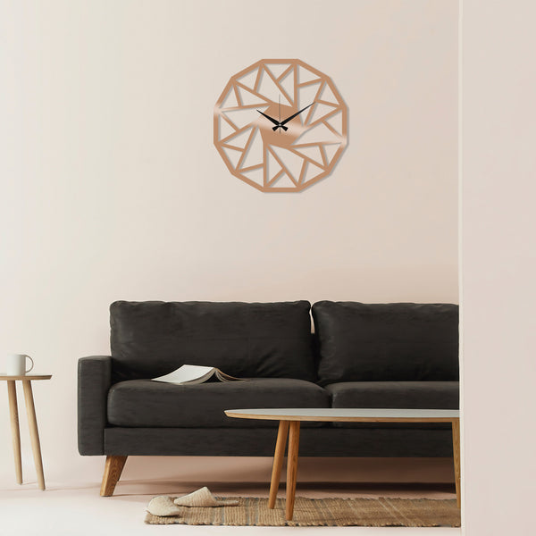 decortie Metal Wall Clock 18 - Copper