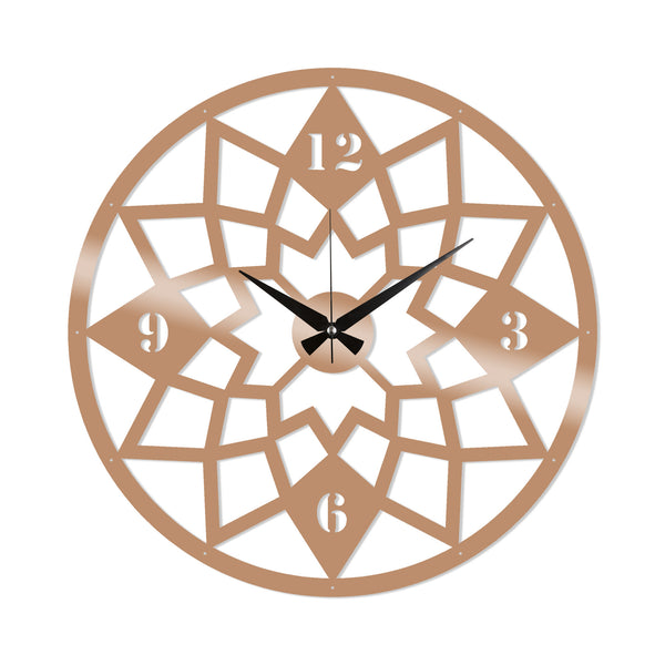 Decortie Metal Wall Clock 19 - Copper