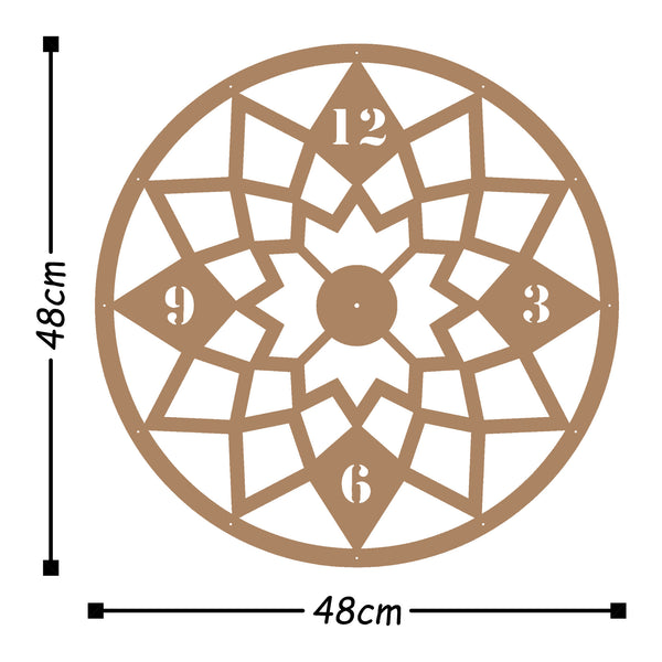 Decortie Metal Wall Clock 19 - Copper