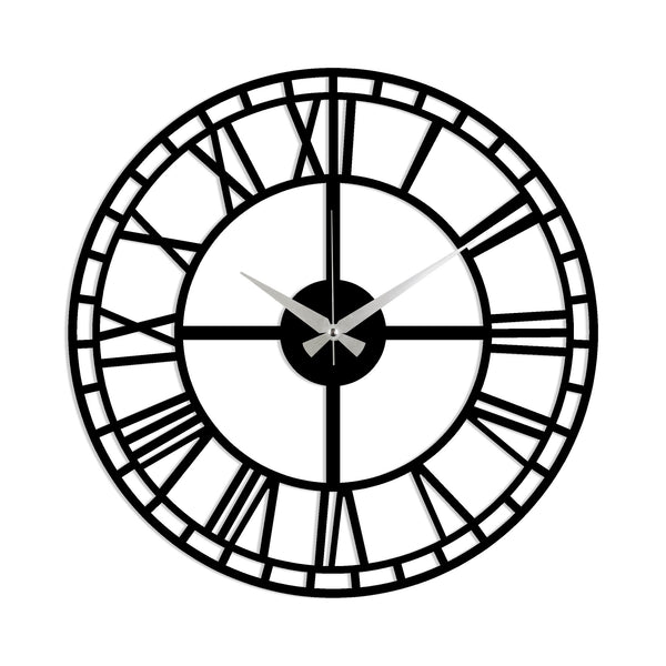 Decortie Metal Wall Clock 2 - Black