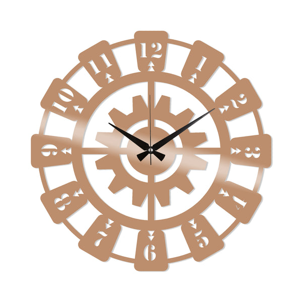 Decortie Metal Wall Clock 26 - Copper