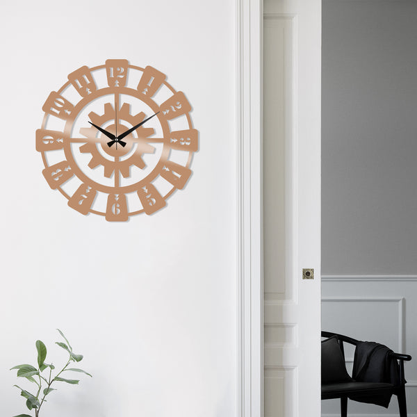 decortie Metal Wall Clock 26 - Copper