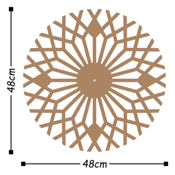 Decortie Metal Wall Clock 30 - Copper