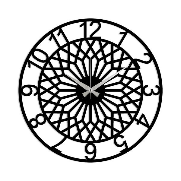 Decortie Metal Wall Clock 31 - Black