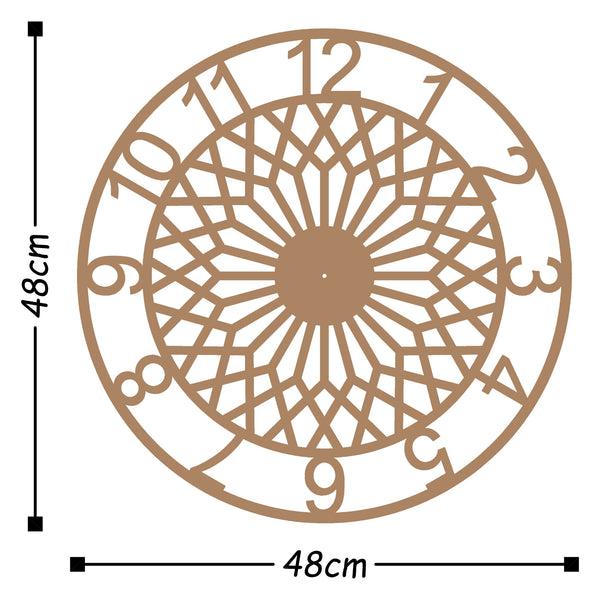 Decortie Metal Wall Clock 31 - Copper