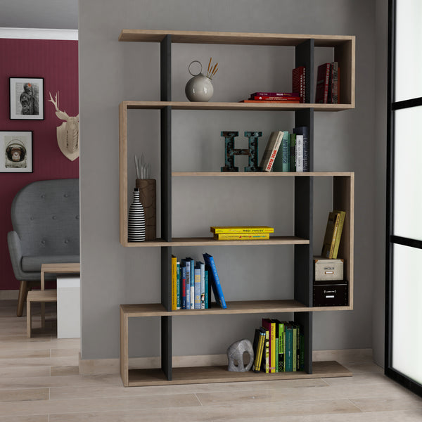 decortie Mito Modern Bookcase Display Tall 161cm