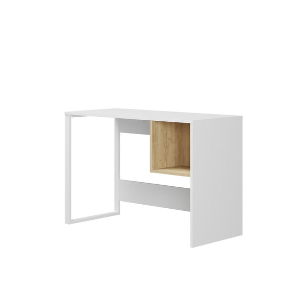 Decortie Model 4 Working Table - White / Oak / White / Oak