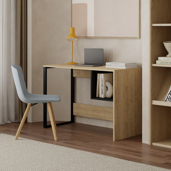 decortie Model 4 Working Table with 1 Square Shelf