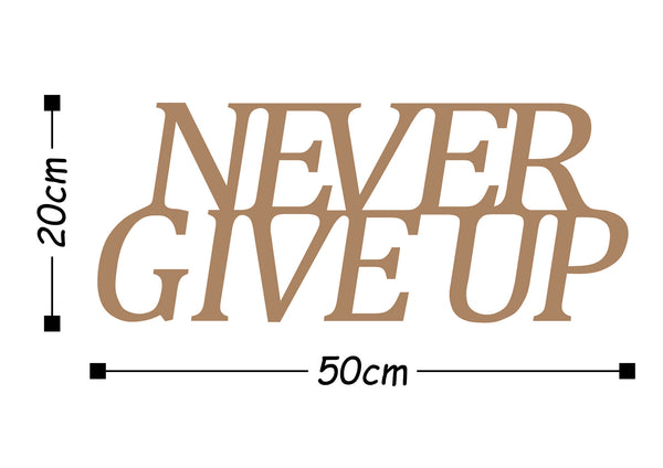 Decortie NEVER GIVE UP - COPPER